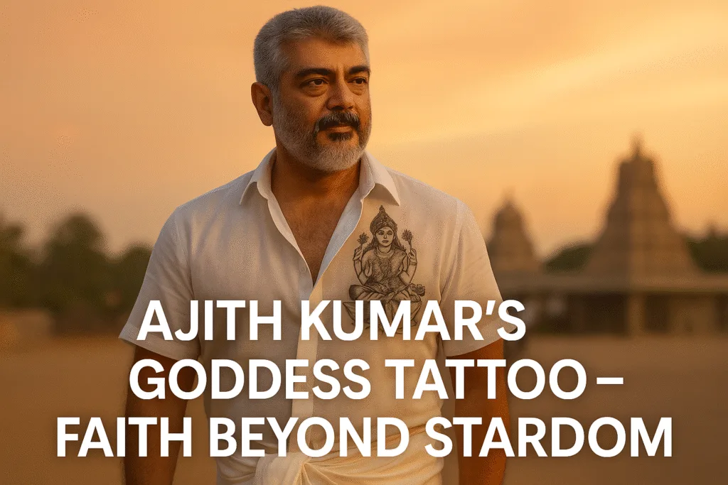 Superstar Ajith Kumar का नया रूप: मंदिर दर्शन में दिखा Goddess Tattoo Superstar Ajith Kumar का नया रूप: मंदिर दर्शन में दिखा Goddess Tattoo