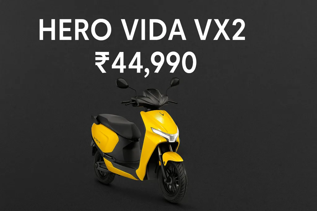 Affordable Smart Electric Scooter Hero Vida VX2 Under 50,000 Affordable Smart Electric Scooter Hero Vida VX2 Under 50,000